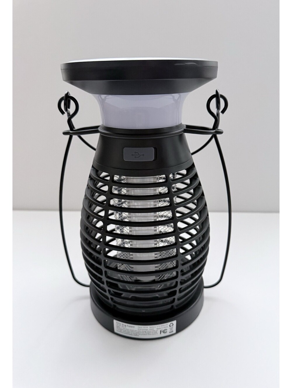 Solar Mosquito Bug Zapper UV Light USB Rechargeable Camping Lantern Outdoor